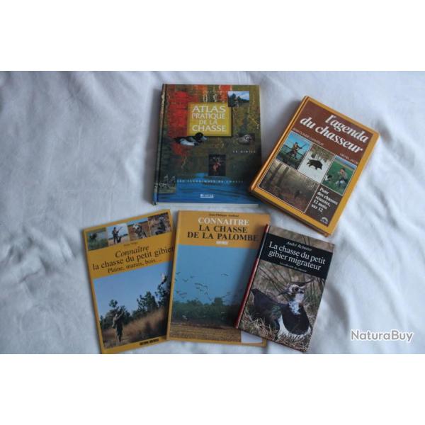 Lot 6 ouvrages chasse