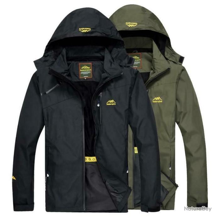 Veste Imperméable Homme Léger Coupe-Vent – Manteau Pluie Randonnée Printemps Automne Taoyoule