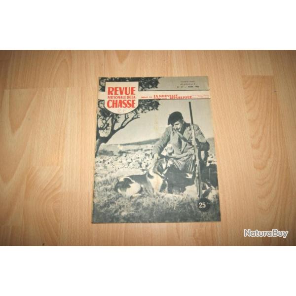 REVUE NATIONALE DE LA CHASSE n31 MARS 1950 -  (d9o190)