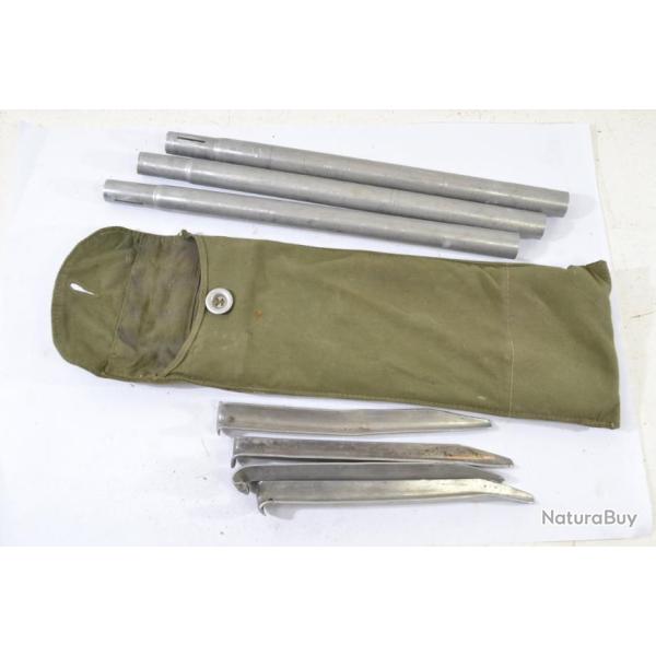 Ensemble mat + piquets en aluminium, militaire Allemand ann�es 1950 ?