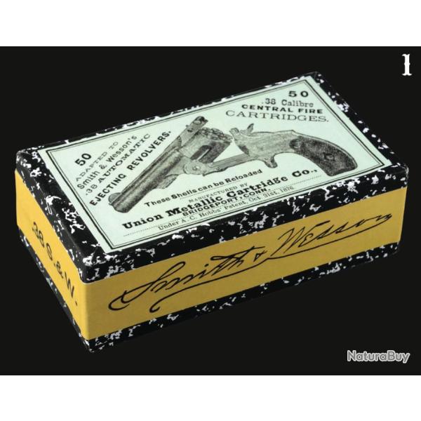 BO�TE VIDE POUR 50 CARTOUCHES CAL. .38 S & W UNION METALLIC CARTRIDGE COMPANY (REPRODUCTION)