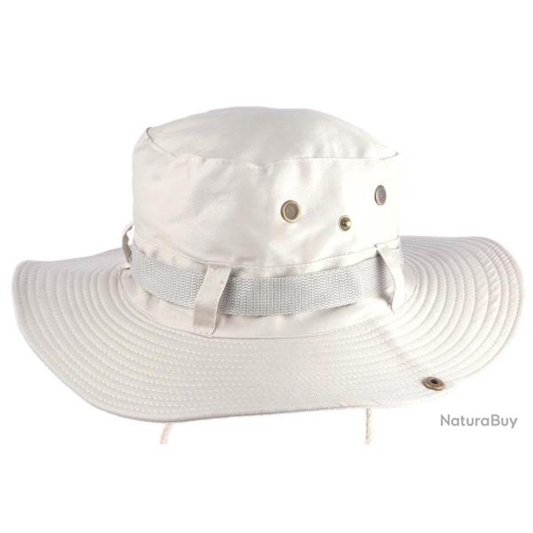 Chapeau Bob safari Gris Perle en Coton Azzy Taille unique Gris