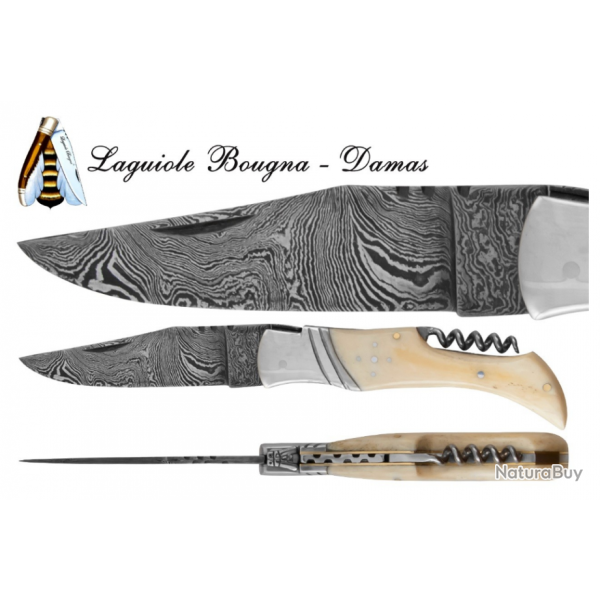 DAMAS - Couteau 11,5 cm TB - os