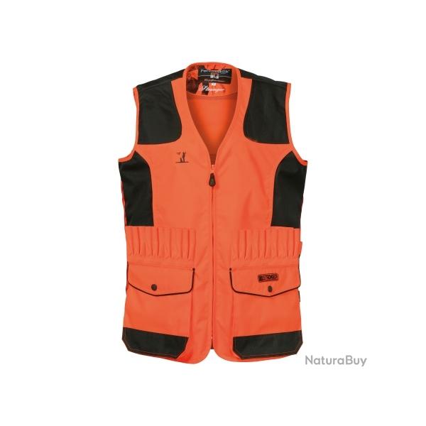 GILET TRAQUE ET POSTE PERCUSSION STRONGER ORANGE TAILLE XXL