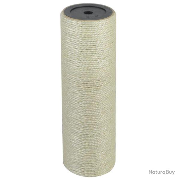 Arbre � chat griffoir grattoir niche jouet animaux peluch� 8 x 25 cm 10 mm beige 3702029