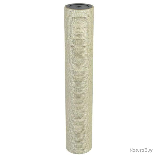 Arbre � chat griffoir grattoir niche jouet animaux peluch� 8 x 45 cm 8 mm beige 3702055