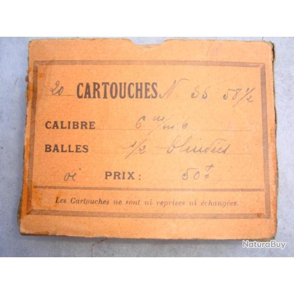 RARE BOITE DE 6.6X58 1/2  SAUER & SH�NE