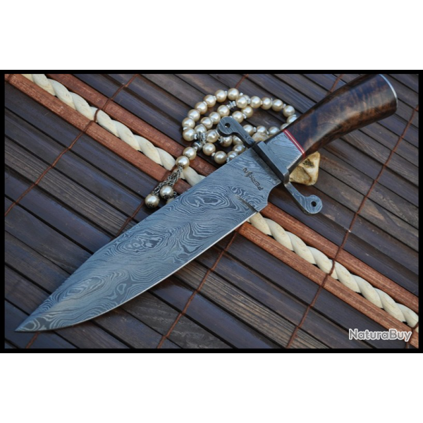 Beau Damas Chasse - Bowie - Bois de Noyer