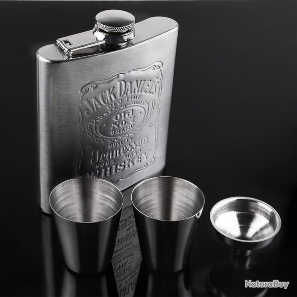 FLASQUE JACK DANIEL'S Flasque � alcool en acier inoxydable - LIVRAISON GRATUITE !!