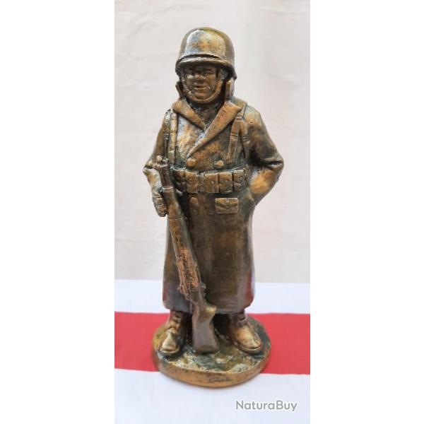 Buste Soldat Amricain WW2  en tenue d'hiver  ( Hauteur : 25 cm ) 4a