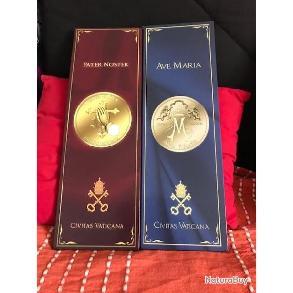 triptyque m�dailles du vatican Ave Maria 2017