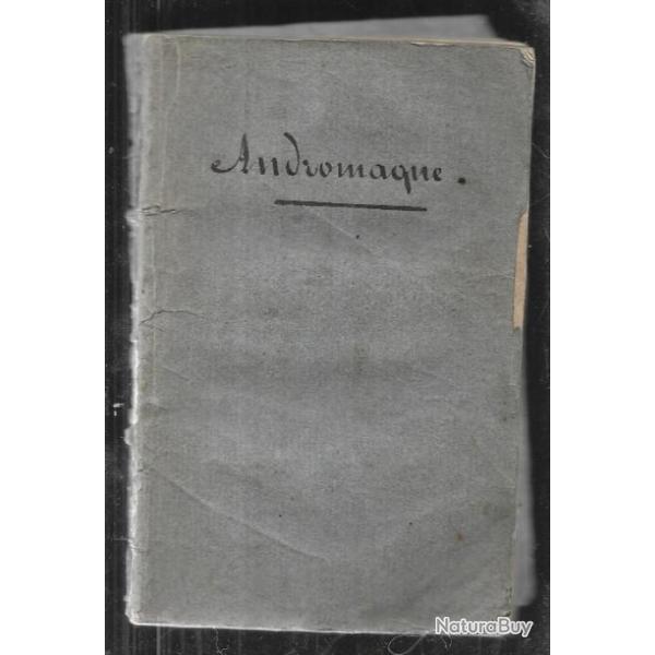 andromaque de 1786 et art potique de boileau-despraux 1887 livres anciens ,