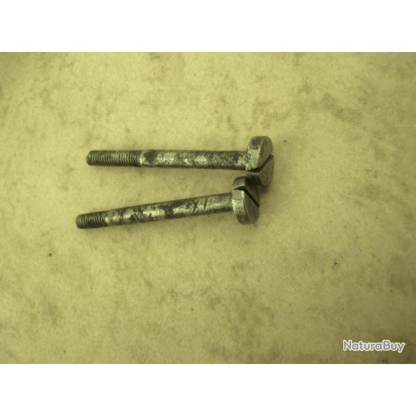 2 vis de platine de pistolet  de cavalerie modle AN 9 ou AN 13 en bon tat.