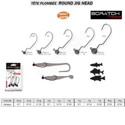 T&Ecirc;TE PLOMB&Eacute;E ROUND JIG HEAD SCRATCH TACKLE 7 g 2/0