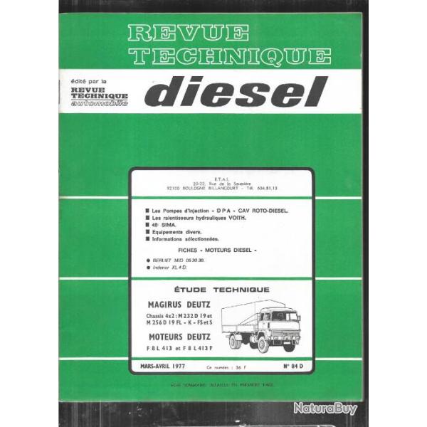 magirus deutz chassis 4x2 , moteurs deutz  revue technique diesel etai