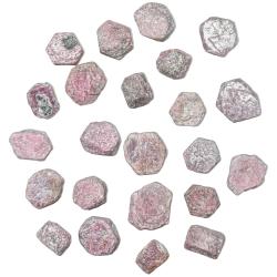 Pierres brutes cristaux de rubis roses - 1 &agrave; 1.5 cm - Lot de 2