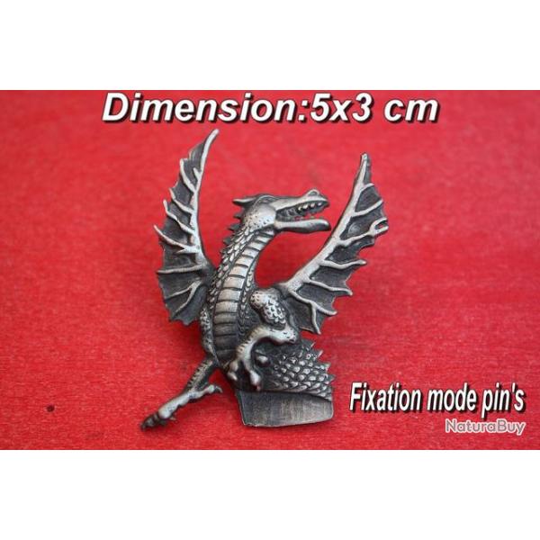 Insigne Drago (fixation mode pin's)100% tain