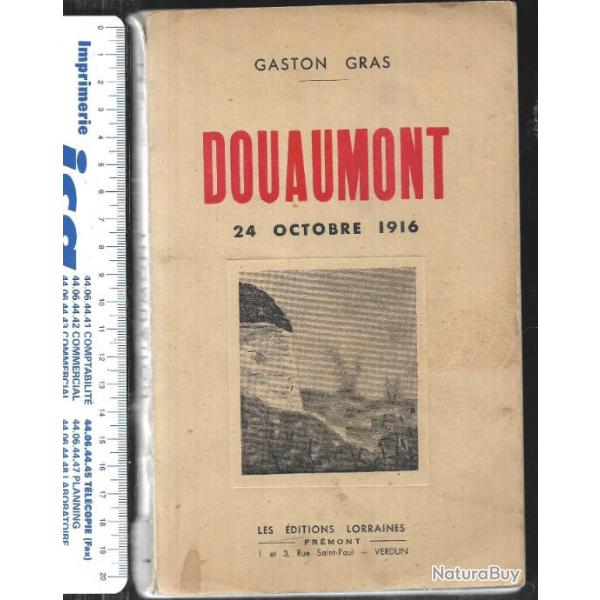 douaumont 24 octobre 1916 , gaston gras , ricm , guerre 1914-1918 , infanterie coloniale