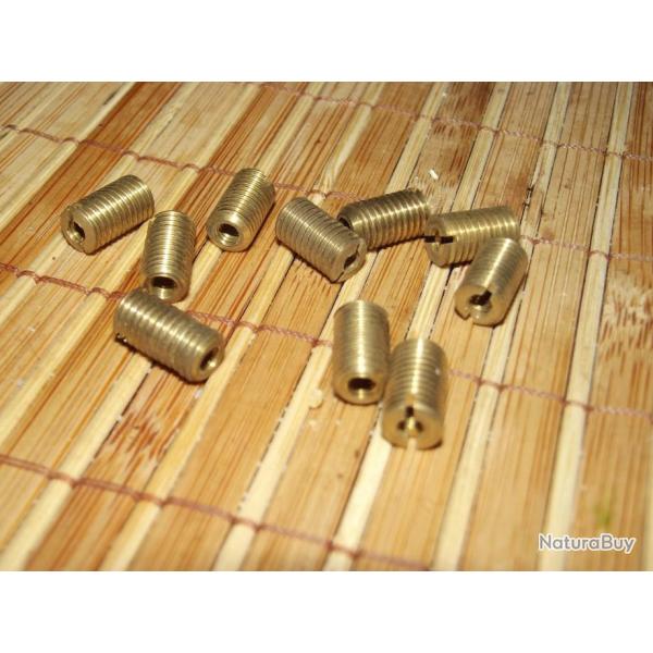 RARE A SAISIR - 10 inserts laiton pour r�paration filetage � l'ancienne norme SI 4x75 / 7x100 NEUFS