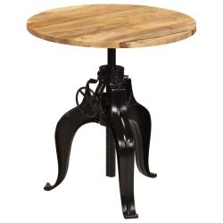 Table haute mange debout bar bistrot bois de manguier massif 75 cm 0902071
