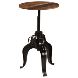 Table haute mange debout bar bistrot bois de r&eacute;cup&eacute;ration massif 60 cm 0902072