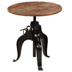 Table haute mange debout bar bistrot bois de r&eacute;cup&eacute;ration massif 75 cm 0902074