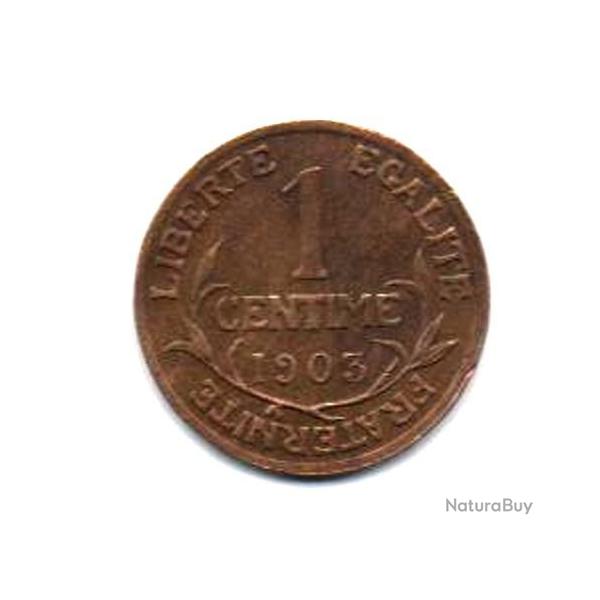 Pi�ce de Monnaie  France  1 centime Daniel-Dupuis 1903