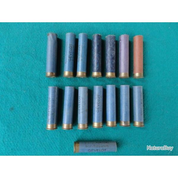 Anciennes douilles en carton 14 mm.