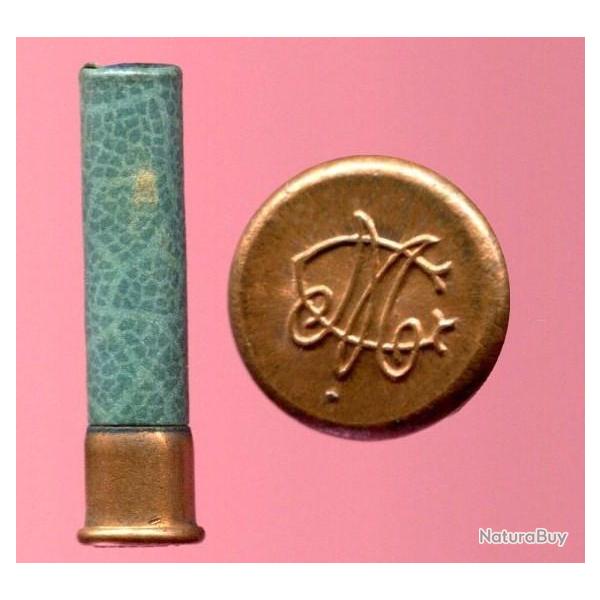 9 mm Flobert Marcel GAUPILLAT - RARE motif peau de serpent bleu-vert - POUDRE NOIRE CATEGORIE D