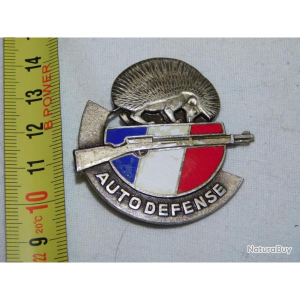 GUERRE ALGERIE : INSIGNE UNITES AUTO DEFENSE NUMEROTE #.18934