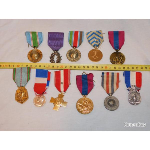 GROS LOT 11-ONZE  MEDAILLES FRANCE - LIQUIDATION - FONDS DE TIROIR