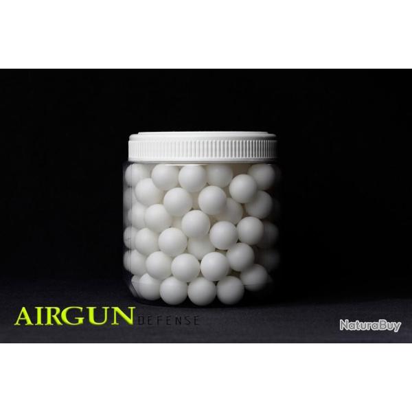 Billes Solides Paintball Blanches Cal. 68 Pot 140
