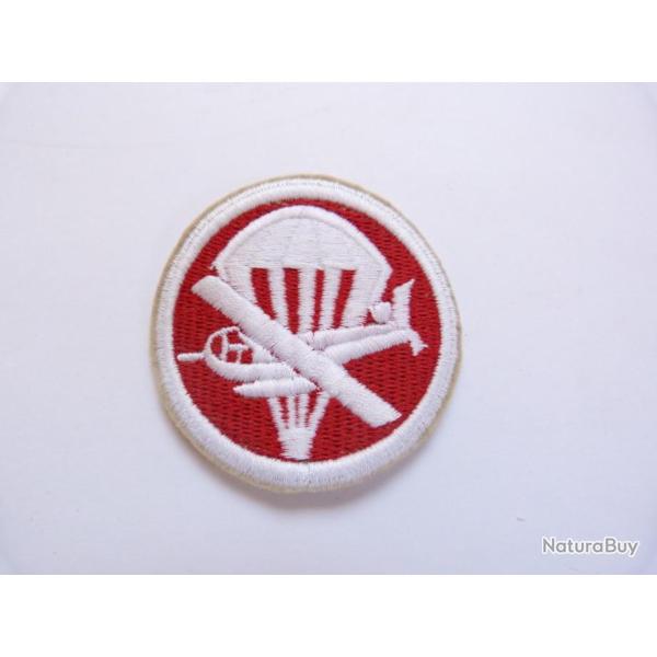 INSIGNE TISSU PARA/GLIDER  ARTILLERIE US NEZ A GAUCHE