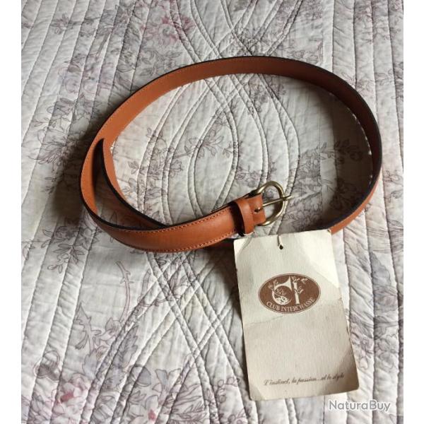 Ceinture Femme cuir fin apr�s chasse CLUB INTERCHASSE