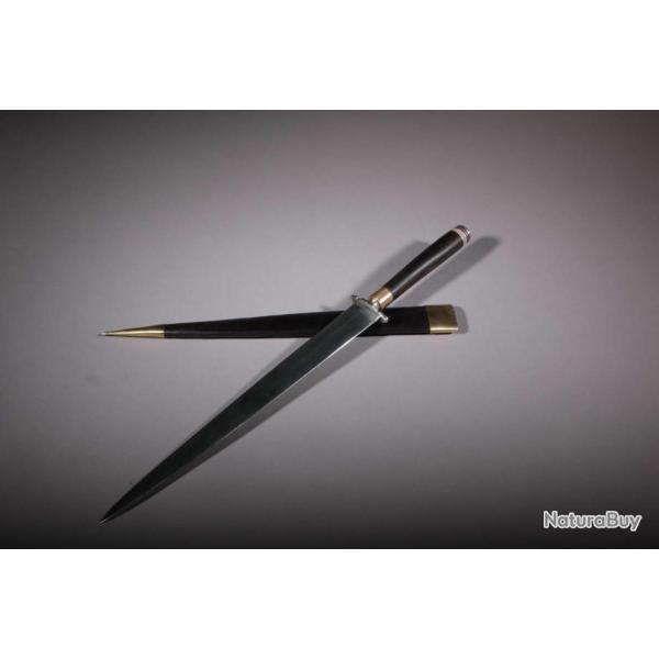 stylet corse couteau corse manche en �b�ne 155