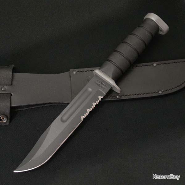 Couteau Ka Bar Extreme Acier D2 Manche Kraton Etui Cuir Made In USA KA1283