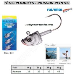 TETES PEINTES POISSON FLASHMER 14 g