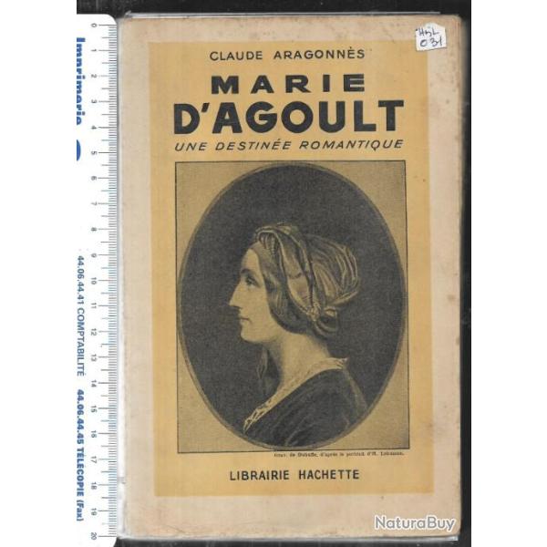 marie d'agoult une destin�e romantique de claude aragonn�s