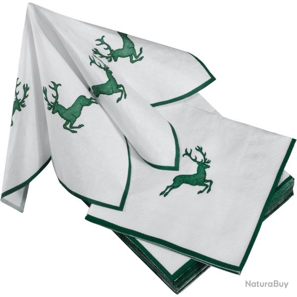 Serviettes en papier Gmundner 33x33 (Couleur: Verte)