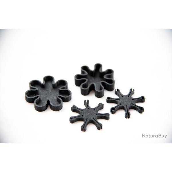 Sp�cial match. 2 distributeurs d'amorces �toiles 7 branches + bo�te fleur. 14 coups au total (13+1)