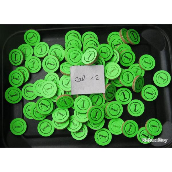 Rondelles  li�ge  fermeture  de  calibre  12  No  1 .