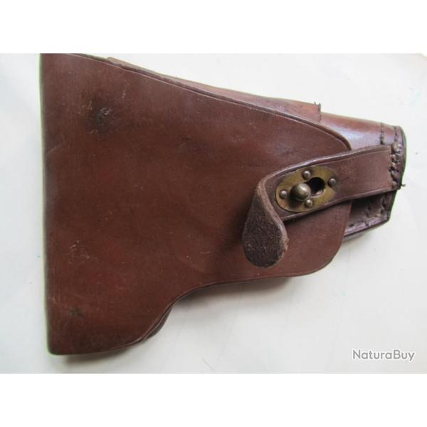 ETUI PA HOLSTER COULEUR CUIR FAUVE AVEC BOUTON