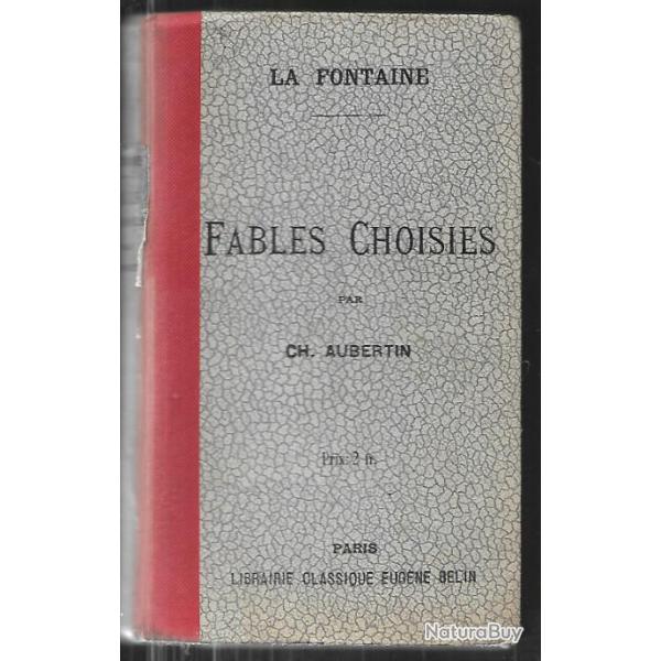 fables choisies par ch.aubertin la fontaine
