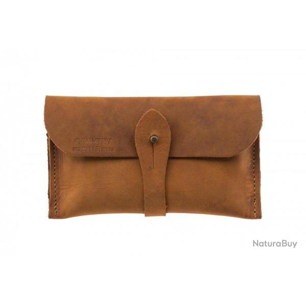 Pochette en crote de cuir - Country Sellerie