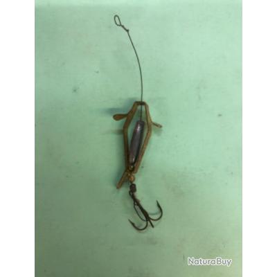 1 leurre heli devon 4 cm 7 gr décoré pêche ancien collection truite