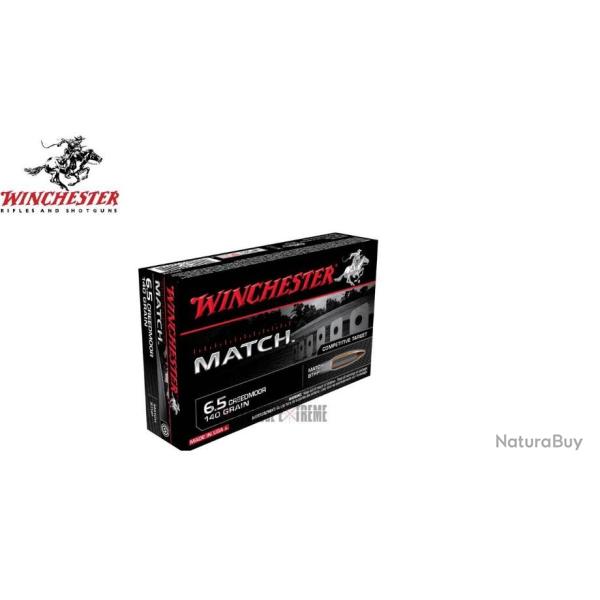 20 Munitions WINCHESTER 140gr cal 6.5 Creedmoor BTHP