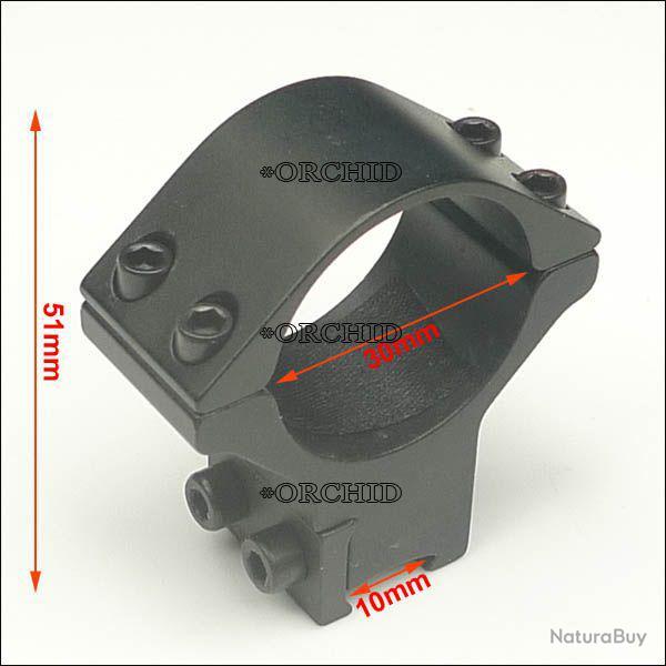 COLLIERS DE MONTAGE DIAMETRE 30 pour rail de 11mm