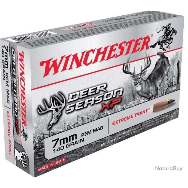 20 Munitions WINCHESTER cal 7mm Rem Mag 140gr Extreme Point