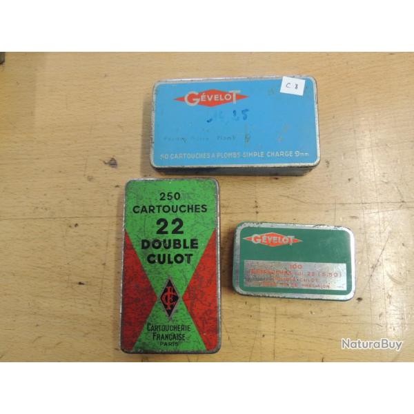 boite de munitions de collection GEVELOT 9mm