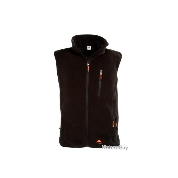 ALPENHEAT gilet chauffante FIRE FLEECE polaire noir